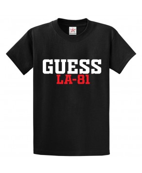 Guess LA-81 Classic Unisex Kids and Adults T-shirt